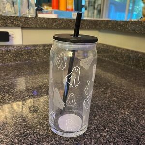 Color changing Halloween glass